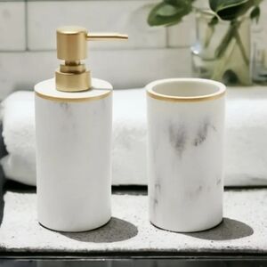 Sunday Citizen Marble Resin Bath Set